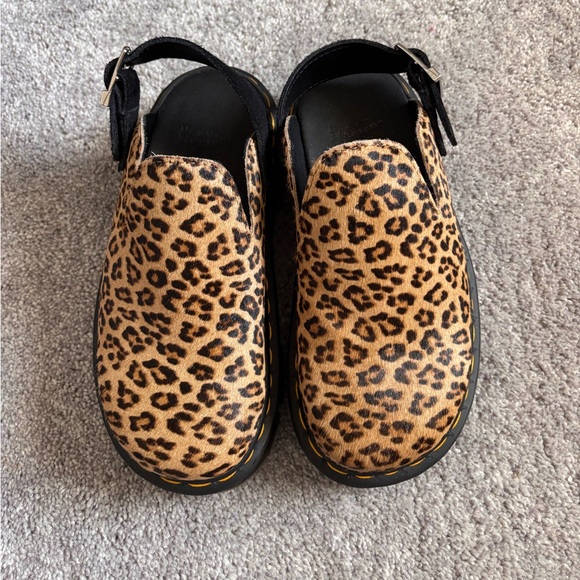 DR MARTENS ZEBZAG LEOPARD MULES - Picture 4 of 5